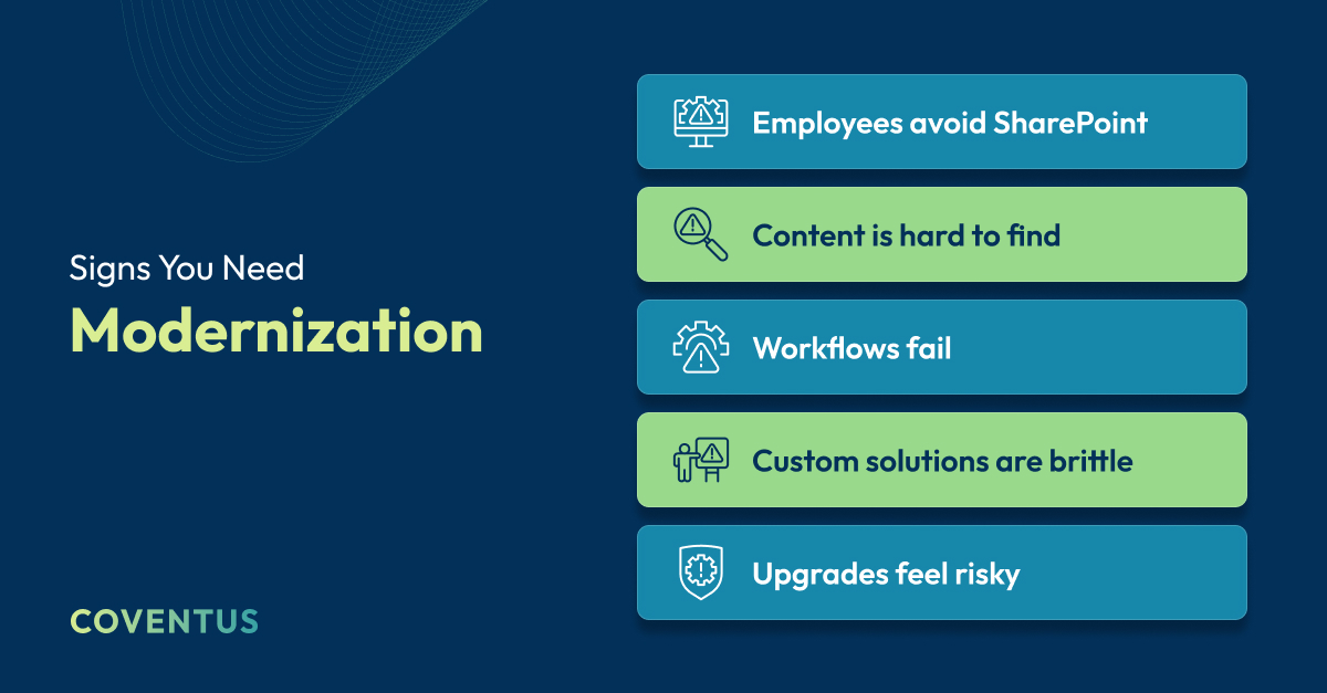 Signs You Need Modernization
